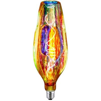Suprema , Dekorative LED-Lampe, Deco Giant Flasche Rainbow-Finish, Dimmbar, Warmes Licht 1800K, Fassung E27 Suprema , Dekorative LED-Lampe, Deco Giant Flasche Rainbow-Finish, Dimmbar, Warmes Licht 1800K, Fassung E27
