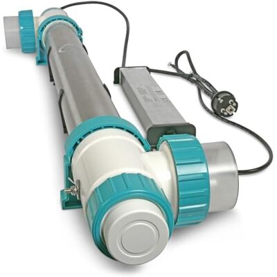 POOL Total Premium 40W UVC Klärer Duplex (Salzwasser) Wasserklärer mit UV Lampe Teichklärer Entkeimungsgerät für Schwimmbecken und Pool Vorklärgerät Effizient Umweltfreundlich Sauber Klares Wasser POOL Total Premium 40W UVC Klärer Duplex (Salzwasser) Wasserklärer mit UV Lampe Teichklärer Entkeimungsgerät für Schwimmbecken und Pool Vorklärgerät Effizient Umweltfreundlich Sauber Klares Wasser