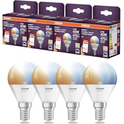 Osram SMART LED P40 Miniball E14 4.9W ZigBee Tunable White Osram SMART LED P40 Miniball E14 4.9W ZigBee Tunable White
