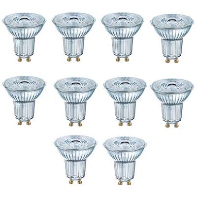 Osram PARATHOM PAR16 80 GU10 Strahler 6,9W=80W 575lm 3000 Kelvin nondim 10er Set Osram PARATHOM PAR16 80 GU10 Strahler 6,9W=80W 575lm 3000 Kelvin nondim 10er Set