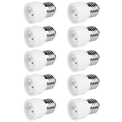 PerfectHD 10x Lampensockel Adapter E27 auf GU10 Lampenfassung Konverter Fassung Sockel Stecker Glühbirne Lampe LED 10 Stück PerfectHD 10x Lampensockel Adapter E27 auf GU10 Lampenfassung Konverter Fassung Sockel Stecker Glühbirne Lampe LED 10 Stück