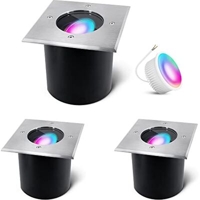 SSC-LUXon JADINA Bodeneinbaustrahler 3er Set rund IP67 Smart GU10 RGB WLAN Drei smarte Bodenspots rund IP67 mit RGB GU10 für Garten, Wege & Terrasse, befahrbar, schwenkbar, Durchgangsverdrahtung SSC-LUXon JADINA Bodeneinbaustrahler 3er Set rund IP67 Smart GU10 RGB WLAN Drei smarte Bodenspots rund IP67 mit RGB GU10 für Garten, Wege & Terrasse, befahrbar, schwenkbar, Durchgangsverdrahtung