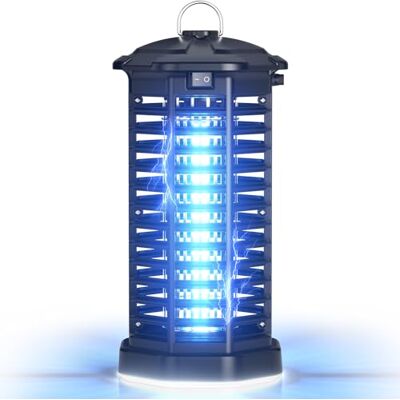 Yissvic Mückenlampe, 4200 V, Fliegenschutz, 15 W, IPX4, UV-Lampe Elektrischer Fliegenkiller mit LED-Beleuchtung, gegen Mücken, Fliegen, andere fliegende Insekten, für den Innen- und Yissvic Mückenlampe, 4200 V, Fliegenschutz, 15 W, IPX4, UV-Lampe Elektrischer Fliegenkiller mit LED-Beleuchtung, gegen Mücken, Fliegen, andere fliegende Insekten, für den Innen- und