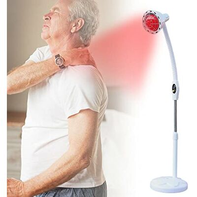 SanBouSi 275W Infrarot Lampe Stand Fernes Infrarot Wärmelampe Infrarottherapie mit flexiblem Arm zur Linderung von Schmerzen 360 ° Regulierbar Infrarotlampe SanBouSi 275W Infrarot Lampe Stand Fernes Infrarot Wärmelampe Infrarottherapie mit flexiblem Arm zur Linderung von Schmerzen 360 ° Regulierbar Infrarotlampe