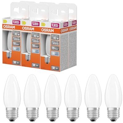 Osram LED-Lampe Star Kerzenform B40 Filament 3,4W Matt E27 Osram LED-Lampe Star Kerzenform B40 Filament 3,4W Matt E27