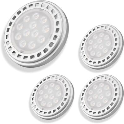 INNOVATE ES111 GU10 LED Leuchtmittel 4 Stk. 12W 3000K Warmweiß Dimmbar 60° Spot QRB11 QRB111 LED Lampe Ersatz 100W Strahler Deckenlampe Innenbereich INNOVATE ES111 GU10 LED Leuchtmittel 4 Stk. 12W 3000K Warmweiß Dimmbar 60° Spot QRB11 QRB111 LED Lampe Ersatz 100W Strahler Deckenlampe Innenbereich