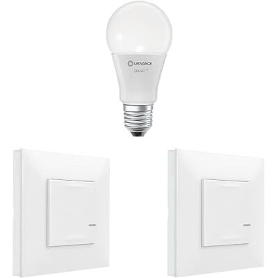 Legrand 199220 Extension Pack Valena Next mit Netatmo: 2 kabellose Beleuchtungsbefehle + 1 intelligente Glühbirne E27 Klassisch/Weiß Legrand 199220 Extension Pack Valena Next mit Netatmo: 2 kabellose Beleuchtungsbefehle + 1 intelligente Glühbirne E27 Klassisch/Weiß