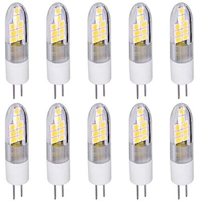 Maxkomfort 10x G4 LED Leuchtmittel 2W 12V AC/DC neutralweiß 4000K Lampen Stecklampe Halogen ersatz SMD 210 Lumen Ø 10mm 10er Pack Maxkomfort 10x G4 LED Leuchtmittel 2W 12V AC/DC neutralweiß 4000K Lampen Stecklampe Halogen ersatz SMD 210 Lumen Ø 10mm 10er Pack
