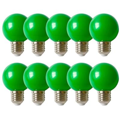 HUAMu Grün G60 Deko Glühbirne Lichterkette Bunte Leuchtmittel E27 Led Globo Kugel Glühbirnen 2W, Energiesparend Langlebig Farbige Lichterketten Für Zimmer, Weihnachten Baum, Party Nachtlichter, 10 stück HUAMu Grün G60 Deko Glühbirne Lichterkette Bunte Leuchtmittel E27 Led Globo Kugel Glühbirnen 2W, Energiesparend Langlebig Farbige Lichterketten Für Zimmer, Weihnachten Baum, Party Nachtlichter, 10 stück