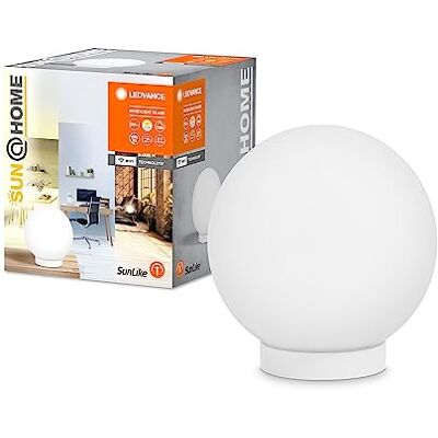 LEDVANCE SUN@HOME Moodlight Glass 200mm, weiß, 8,5W, 500lm, extra warmweißes bis kaltweißes Licht, automatische Lichtanpassung, dimmbar, lange Lebensdauer, App-steuerbar, IP20, 2200K-5000K LEDVANCE SUN@HOME Moodlight Glass 200mm, weiß, 8,5W, 500lm, extra warmweißes bis kaltweißes Licht, automatische Lichtanpassung, dimmbar, lange Lebensdauer, App-steuerbar, IP20, 2200K-5000K