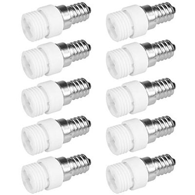PerfectHD 10x Lampensockel Adapter E14 auf G9 Lampenfassung Konverter Fassung Sockel Stecker Glühbirne Lampe LED 10 Stück PerfectHD 10x Lampensockel Adapter E14 auf G9 Lampenfassung Konverter Fassung Sockel Stecker Glühbirne Lampe LED 10 Stück