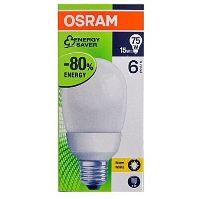 Osram Energiesparlampe Duluxstar Mini Ball, 15 W, L 121 mm Osram Energiesparlampe Duluxstar Mini Ball, 15 W, L 121 mm