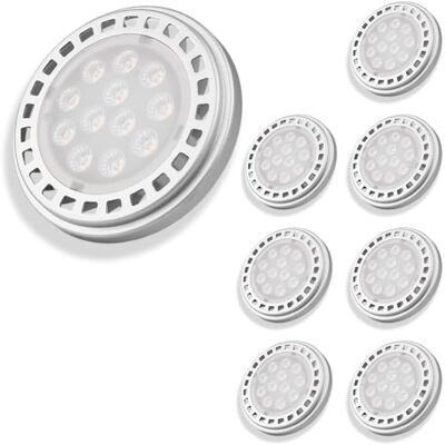 INNOVATE ES111 GU10 LED Leuchtmittel 8 Stk. 12W 3000K Warmweiß Dimmbar 60° Spot QRB11 QRB111 LED Lampe Ersatz 100W Strahler Deckenlampe Innenbereich INNOVATE ES111 GU10 LED Leuchtmittel 8 Stk. 12W 3000K Warmweiß Dimmbar 60° Spot QRB11 QRB111 LED Lampe Ersatz 100W Strahler Deckenlampe Innenbereich