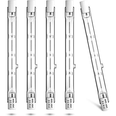 Bonlux 100W R7S Halogen 118mm Dimmar, R7S Warmweiss 2800K Halogen Leuchtmittel, 1500lm Projektor AC 220-240V Lineare Halogenlampe für Beleuchtung zu Hause, Arbeit, Sicherheit, Stehlampe, Etc (5Pcs) Bonlux 100W R7S Halogen 118mm Dimmar, R7S Warmweiss 2800K Halogen Leuchtmittel, 1500lm Projektor AC 220-240V Lineare Halogenlampe für Beleuchtung zu Hause, Arbeit, Sicherheit, Stehlampe, Etc (5Pcs)