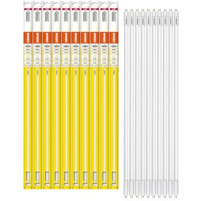 Osram LED TUBE T5 HF HE21 849 mm, lineare LED-Röhre, 10W, 1350lm, 3000K, warmweißes Licht, LED-Ersatz für herkömmliche T5-Leuchtstoffröhren mit G5 Sockel, lange Lebensdauer, energiesparend,10-Pack Osram LED TUBE T5 HF HE21 849 mm, lineare LED-Röhre, 10W, 1350lm, 3000K, warmweißes Licht, LED-Ersatz für herkömmliche T5-Leuchtstoffröhren mit G5 Sockel, lange Lebensdauer, energiesparend,10-Pack