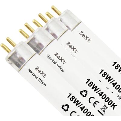 ZeXt 4x Leuchtstofflampe Leuchtstoffröhre 18W 840 4000K Neutral Neonlampe 60cm T8 ZeXt 4x Leuchtstofflampe Leuchtstoffröhre 18W 840 4000K Neutral Neonlampe 60cm T8