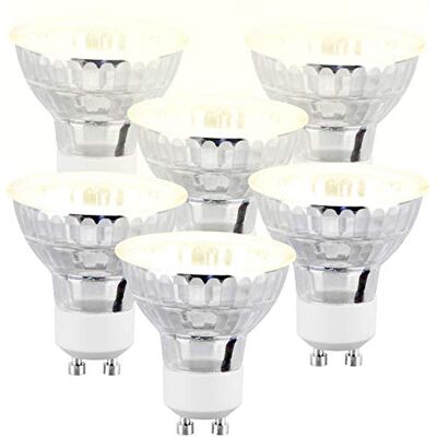Luminea Glühbirnen GU10: 6er-Set LED-Spots GU10 Glasgehäuse, 2,5W (ersetzt 25W) 300lm, warmweiß (LED-Spotlight, warm, Decke) Luminea Glühbirnen GU10: 6er-Set LED-Spots GU10 Glasgehäuse, 2,5W (ersetzt 25W) 300lm, warmweiß (LED-Spotlight, warm, Decke)