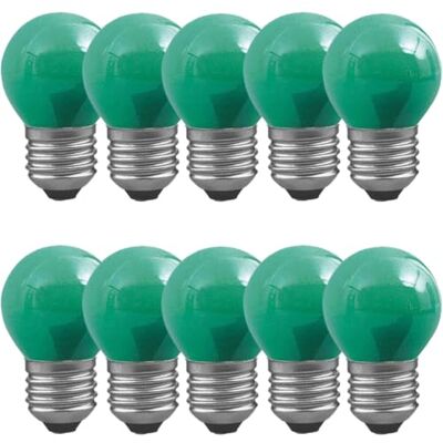NCC-Licht 10 Stück Tropfenlampe P45 25W E27 dimmbar grün 230V NCC-Licht 10 Stück Tropfenlampe P45 25W E27 dimmbar grün 230V