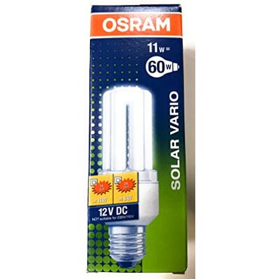 Osram Energiesparlampe DULUX EL SOLAR 12 V DC VARIO, 11 Watt 11W / E27 / 840 Osram Energiesparlampe DULUX EL SOLAR 12 V DC VARIO, 11 Watt 11W / E27 / 840