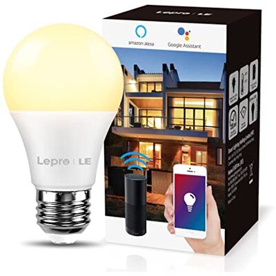 Lepro LE Smart LED Lampe WiFi E27 Glühbirne 9 W entspricht 60W dimmbares Warmes Licht 2700K 806 LM, kompatibel mit Alexa, Echo und Google Home, WLAN, 2,4 GHz, Fernbedienung, kein Hub erforderlich Lepro LE Smart LED Lampe WiFi E27 Glühbirne 9 W entspricht 60W dimmbares Warmes Licht 2700K 806 LM, kompatibel mit Alexa, Echo und Google Home, WLAN, 2,4 GHz, Fernbedienung, kein Hub erforderlich