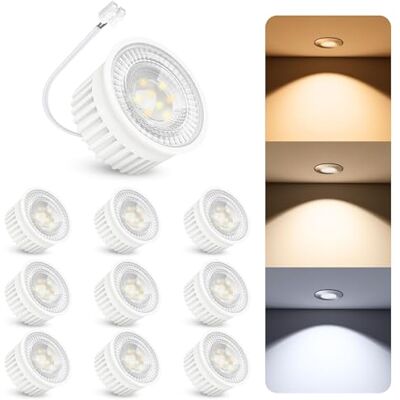 SSC-LUXon LumiFLEX GU10 Lampe 10er Set LED 4W 3 Lichtfarben Halogen Ersatz Zehn GU10 Reflektorlampen mit 3 Lichtfarben warm / neutral / kalt per Schalter, ersetzen Halogen bis 50W, flimmerfrei SSC-LUXon LumiFLEX GU10 Lampe 10er Set LED 4W 3 Lichtfarben Halogen Ersatz Zehn GU10 Reflektorlampen mit 3 Lichtfarben warm / neutral / kalt per Schalter, ersetzen Halogen bis 50W, flimmerfrei