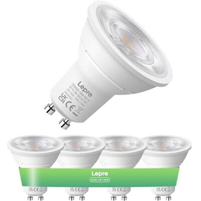 Lepro Energieklasse A GU10 LED Warmweiss, 2W 360 LM, Nicht Dimmbar 2700K Warmweiß, 38° Abstrahlwinkel, Energiesparendes GU 10 LED Leuchtmittel für Wohnzimmer, Küche, 4 Stück Lepro Energieklasse A GU10 LED Warmweiss, 2W 360 LM, Nicht Dimmbar 2700K Warmweiß, 38° Abstrahlwinkel, Energiesparendes GU 10 LED Leuchtmittel für Wohnzimmer, Küche, 4 Stück