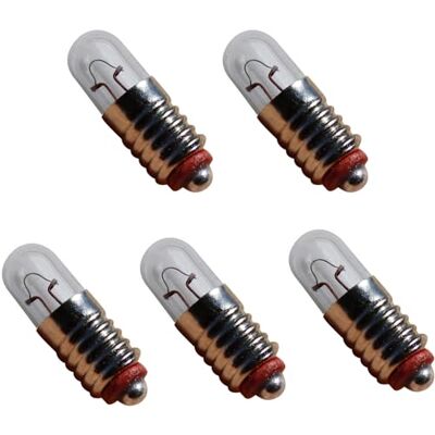 LED-Mafia 5 Stück E5 E5,5 Mini Glühlampen Fensterleuchte Lichterbogen Kleinstlampe Röhrenlampe Schraubbirnen 12V AC DC 0,6A Ersatz Glühbirne warmweiß LED-Mafia 5 Stück E5 E5,5 Mini Glühlampen Fensterleuchte Lichterbogen Kleinstlampe Röhrenlampe Schraubbirnen 12V AC DC 0,6A Ersatz Glühbirne warmweiß