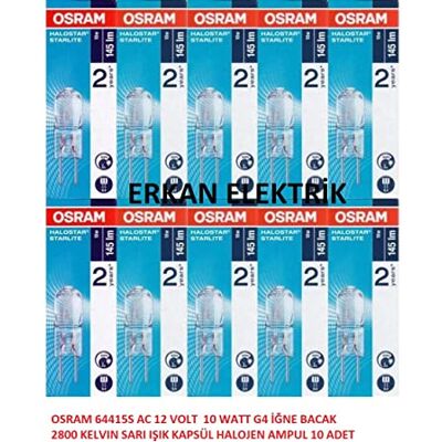 Osram Halostar Starlite Halogenlampe G4 12V 10W 145lm 2800K 11kWh/1000h (40 Stück) Osram Halostar Starlite Halogenlampe G4 12V 10W 145lm 2800K 11kWh/1000h (40 Stück)