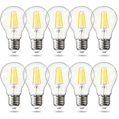 Maxkomfort - LED Leuchtmittel E27 8W A60 Filament Glühbirne neutralweiß 10er Sets Maxkomfort - LED Leuchtmittel E27 8W A60 Filament Glühbirne neutralweiß 10er Sets