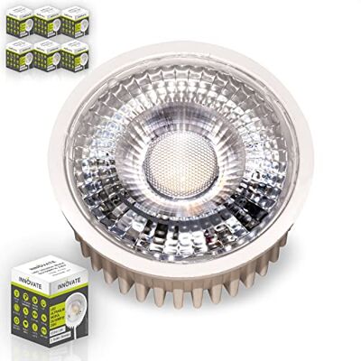 INNOVATE ® LED Modul ultra flach dimmbar (22,8mm) 6 Stk. 3 Stufen dimmbar auch ohne dimmer Ersatz für MR16, GU10 Leuchtmittel warmweiß 3000K led modul 230v 5 Watt INNOVATE ® LED Modul ultra flach dimmbar (22,8mm) 6 Stk. 3 Stufen dimmbar auch ohne dimmer Ersatz für MR16, GU10 Leuchtmittel warmweiß 3000K led modul 230v 5 Watt