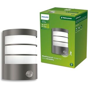 Philips Calgary Wandleuchte für den Außenbereich mit Sensor, max. 25 W, E27-Fassung, Anthrazit Philips Calgary Wandleuchte für den Außenbereich mit Sensor, max. 25 W, E27-Fassung, Anthrazit