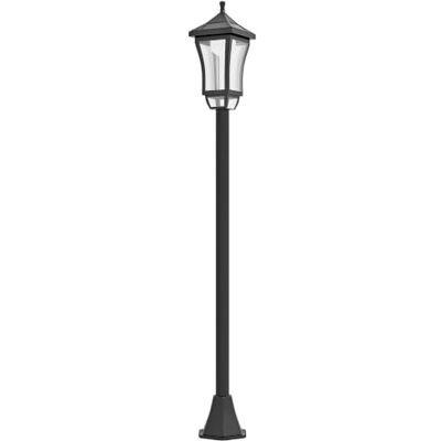 Outsunny Solar Gartenlaterne für Draußen 127 cm Kaltweiß LED Schwarz Wegleuchte mit Lichtsensor, Gartenlampe, Gartenleuchte, IP44 Wasserdicht Outsunny Solar Gartenlaterne für Draußen 127 cm Kaltweiß LED Schwarz Wegleuchte mit Lichtsensor, Gartenlampe, Gartenleuchte, IP44 Wasserdicht