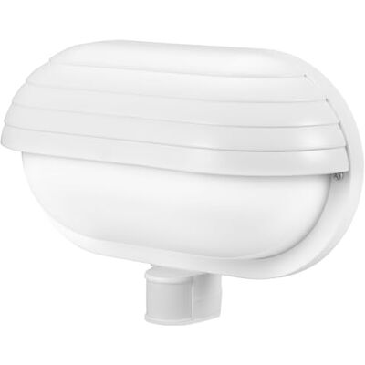 EURA EL-HOME Fassadenleuchte ML-10B7 mit Bewegungssensor 180° PIR, E27 – für den Außenbereich, Wandleuchte, Garten Lampe Lampenhalter, Lampenfassung Weiß EURA EL-HOME Fassadenleuchte ML-10B7 mit Bewegungssensor 180° PIR, E27 – für den Außenbereich, Wandleuchte, Garten Lampe Lampenhalter, Lampenfassung Weiß