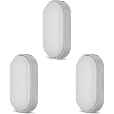 REV Kellerlampe SPARSET 3x Feuchtraumleuchte LED oval 6W, 420lm, grau IP54 einsetzbar als Decken- oder Wandlampe REV Kellerlampe SPARSET 3x Feuchtraumleuchte LED oval 6W, 420lm, grau IP54 einsetzbar als Decken- oder Wandlampe