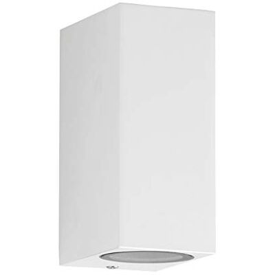Trango IP44 Up & Down Light aus Aluminium Druckguß in Eckig Weiß, Wandleuchte, Wandstrahler 8011-SW Außenleuchte Außenlampe Wandlampe, Außenstrahler geeignet für 2x GU10 LED (ohne Leuchtmittel) Trango IP44 Up & Down Light aus Aluminium Druckguß in Eckig Weiß, Wandleuchte, Wandstrahler 8011-SW Außenleuchte Außenlampe Wandlampe, Außenstrahler geeignet für 2x GU10 LED (ohne Leuchtmittel)