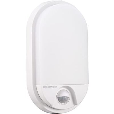 Maxkomfort LED Außenwandleuchten mit Bewegungsmelder Wandleuchte Wandlampe Flurleuchte Fluter 15W Weiß Modern IP54 BEAM-WH Maxkomfort LED Außenwandleuchten mit Bewegungsmelder Wandleuchte Wandlampe Flurleuchte Fluter 15W Weiß Modern IP54 BEAM-WH