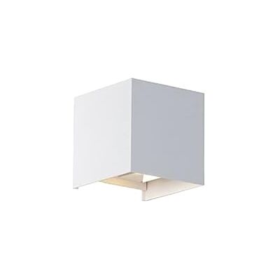 QAZQA Weiße Außenwandleuchte mit 2 LEDs - IP54 QAZQA Weiße Außenwandleuchte mit 2 LEDs - IP54