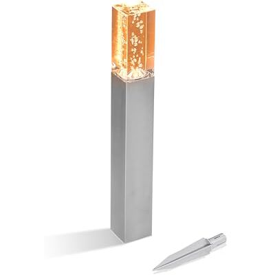 Esotec Solar Standleuchte Bubble Tower 50 bernstein LED Edelstahl 103310 Solar Standleuchte, Edelstahl/Acryl, LED bernstein 1800K, 3lm, bis 8Std, NiMH Akku wechselbar, Polykristallin, IP44, H50cm Esotec Solar Standleuchte Bubble Tower 50 bernstein LED Edelstahl 103310 Solar Standleuchte, Edelstahl/Acryl, LED bernstein 1800K, 3lm, bis 8Std, NiMH Akku wechselbar, Polykristallin, IP44, H50cm