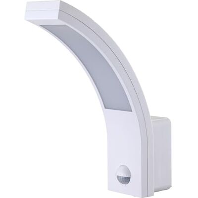 EURA EL-HOME LED Fassadenleuchte ML-20B7 mit Bewegungssensor 140° PIR, 15W, 1000lm, Dämmerungssensor, IP54 – für den Außenbereich, Wandleuchte, Garten Lampe, Lampenhalter, Aussenleuchte Weiß EURA EL-HOME LED Fassadenleuchte ML-20B7 mit Bewegungssensor 140° PIR, 15W, 1000lm, Dämmerungssensor, IP54 – für den Außenbereich, Wandleuchte, Garten Lampe, Lampenhalter, Aussenleuchte Weiß