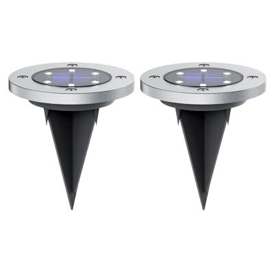 Xanlite PACK2SPSO4 -PACK2SPSO4 Solarspot, 6 LEDs, kaltweiß, IP44, Laufzeit 8 Stunden, Metall und Glas, Schwarz, 2 Stück Xanlite PACK2SPSO4 -PACK2SPSO4 Solarspot, 6 LEDs, kaltweiß, IP44, Laufzeit 8 Stunden, Metall und Glas, Schwarz, 2 Stück