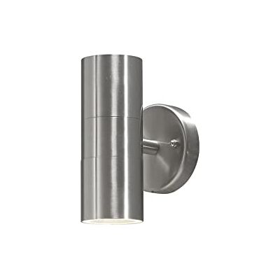 Konstsmide Moderne LED Außenwandleuchte Up & Down 17cm aus Edelstahl, Silber Konstsmide Moderne LED Außenwandleuchte Up & Down 17cm aus Edelstahl, Silber