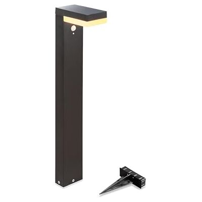 Esotec Solar Wegeleuchte Bewegungsmelder Pollerleuchte Licht Nala 70 102932 Höhe Außenleuchte: 70cm, Aluminium schwarz, PIR 90°/6-8m, 3000K, 70/300/500lm, 9Std, 2000mAh LiFePO4 Akku wechselbar, IP44 Esotec Solar Wegeleuchte Bewegungsmelder Pollerleuchte Licht Nala 70 102932 Höhe Außenleuchte: 70cm, Aluminium schwarz, PIR 90°/6-8m, 3000K, 70/300/500lm, 9Std, 2000mAh LiFePO4 Akku wechselbar, IP44