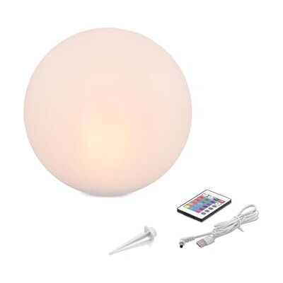 Esotec Solar Leuchtkugel Solarkugel Dekoleuchte Multicolor Siena 20 102890 Solar Leuchtkugel Ø20cm, Fernbedienung, 16 Lichtfarben, Farbwechsel, 3000K, USB Kabel 1,2m, Akku wechselbar, Erdspieß Esotec Solar Leuchtkugel Solarkugel Dekoleuchte Multicolor Siena 20 102890 Solar Leuchtkugel Ø20cm, Fernbedienung, 16 Lichtfarben, Farbwechsel, 3000K, USB Kabel 1,2m, Akku wechselbar, Erdspieß