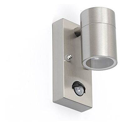 QAZQA Edelstahl Außenwandleuchte IP44 Bewegungsmelder - Modern - 35W QAZQA Edelstahl Außenwandleuchte IP44 Bewegungsmelder - Modern - 35W