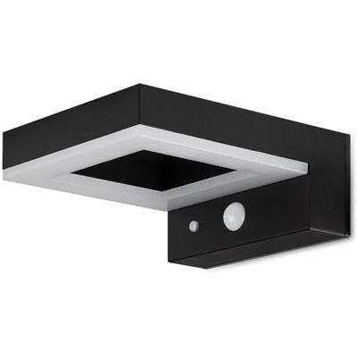 Brendz LED Solar Wandleuchte Aussen mit Bewegungsmelder: 600 Lumen Sicherheitslicht, IP44 Wasserdicht, LED Solarlampe mit Bewegungsmelder & 3 Lichtmodi, Typ Bata Brendz LED Solar Wandleuchte Aussen mit Bewegungsmelder: 600 Lumen Sicherheitslicht, IP44 Wasserdicht, LED Solarlampe mit Bewegungsmelder & 3 Lichtmodi, Typ Bata