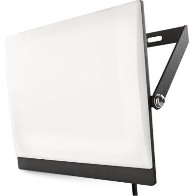 Emos LED-Strahler TAMBO EVO 100W, wasserdicht, rahmenlos, superhell 10000lm Neutralweißes Aluminium-Flutlicht, 25000 h, beständig, Abstrahlwinkel 110°, 30cm Stromanschluss, für Außen, schwarz Emos LED-Strahler TAMBO EVO 100W, wasserdicht, rahmenlos, superhell 10000lm Neutralweißes Aluminium-Flutlicht, 25000 h, beständig, Abstrahlwinkel 110°, 30cm Stromanschluss, für Außen, schwarz