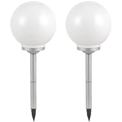 ETC-SHOP - 2x Sphere LED Solar - 25x65cm - Outdoor lamp ETC-SHOP - 2x Sphere LED Solar - 25x65cm - Outdoor lamp