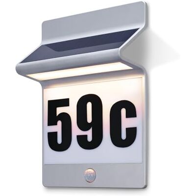 Esotec Solar Hausnummernleuchte Wandleuchte Alu Line Bewegungssensor 102651 21×30×7,5cm, Aluminium natur, Bewegungsmelder 120°/5-8m, Fernbedienung, 3000/6000K, LiFePO4 Akku wechselbar, 60lm, IP54 Esotec Solar Hausnummernleuchte Wandleuchte Alu Line Bewegungssensor 102651 21×30×7,5cm, Aluminium natur, Bewegungsmelder 120°/5-8m, Fernbedienung, 3000/6000K, LiFePO4 Akku wechselbar, 60lm, IP54