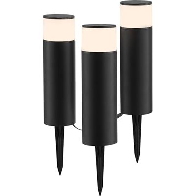 Brilliant Außenleuchte Dody Gartenspieß 3er Set in schwarz dimmbare Außenlampe mit RBG, CCT Farbtemperatur einstellbar Tuya Smart kompatibel, per App steuerbar LED Gartenstrahler für außen, IP44 Brilliant Außenleuchte Dody Gartenspieß 3er Set in schwarz dimmbare Außenlampe mit RBG, CCT Farbtemperatur einstellbar Tuya Smart kompatibel, per App steuerbar LED Gartenstrahler für außen, IP44