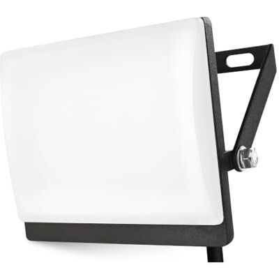 Emos LED-Strahler TAMBO EVO 20W, wasserdicht, rahmenlos, superhell 2000lm Neutralweißes Aluminium-Flutlicht, 25000 h, beständig, Abstrahlwinkel 110°, 30cm Stromanschluss, für Außen, schwarz Emos LED-Strahler TAMBO EVO 20W, wasserdicht, rahmenlos, superhell 2000lm Neutralweißes Aluminium-Flutlicht, 25000 h, beständig, Abstrahlwinkel 110°, 30cm Stromanschluss, für Außen, schwarz